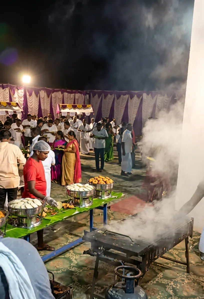 Golden Crispy Dosa & Spicy Chutneys