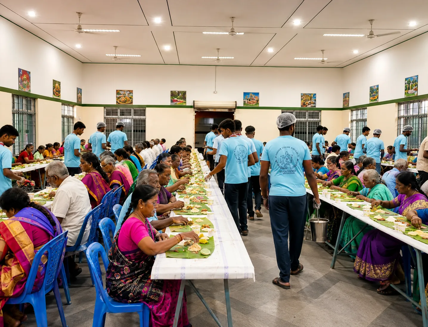 Traditional South Indian Wedding Feast Spread