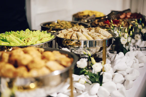 Thangaraj Catering grand feast setup